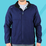 Improve your business casual style with corporate branded Zusa jackets for men